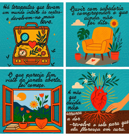 Azulejos para Quem Cuida da Saúde Mental