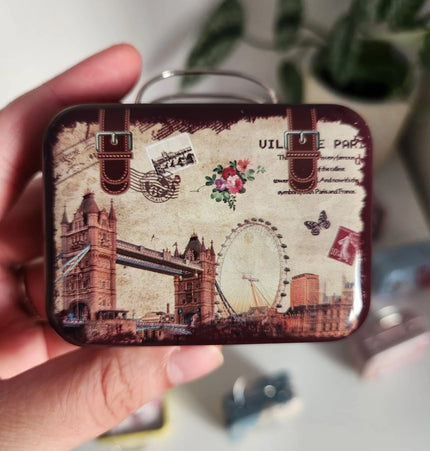 Mini Malas de Viagem Vintage | Coleção Azulejos com Selo