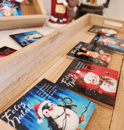 Azulejos de Natal Pintados à Mão - Íman 7x7