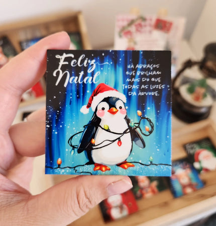 Azulejos de Natal Pintados à Mão - Íman 7x7