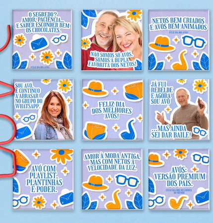Azulejos para Avós Divertidos