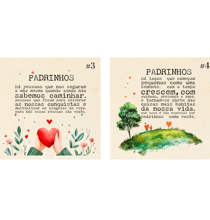 Azulejo para Padrinhos Personalizado | Presente Especial