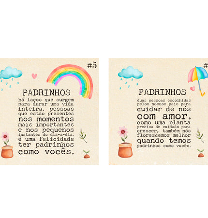 Azulejo para Padrinhos Personalizado | Presente Especial