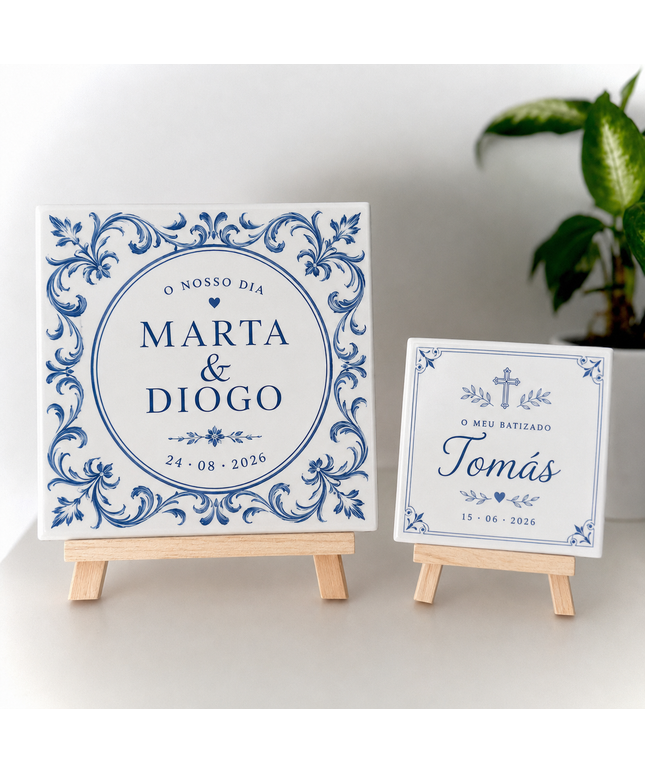 Azulejos Personalizados para Eventos | Casamentos, Batizados, Empresas e Datas Especiais