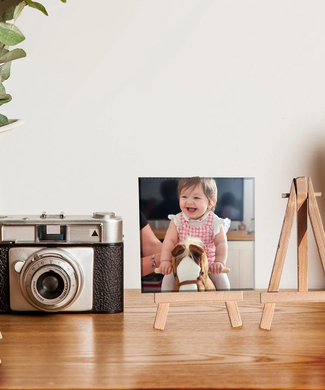Mini-cavalete de Madeira | Suporte para Azulejos Pequenos