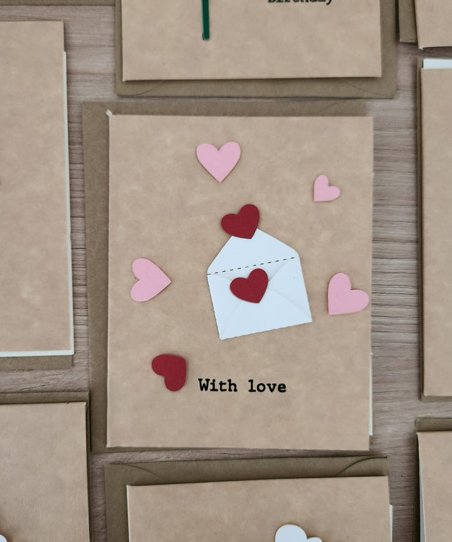 Cartões Kraft com Envelopes para Azulejos 7x7cm