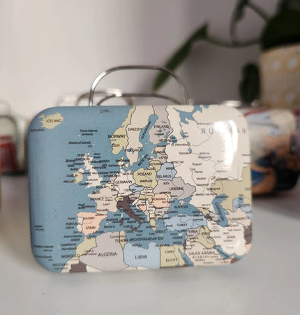 Mini Malas de Viagem Vintage | Coleção Azulejos com Selo