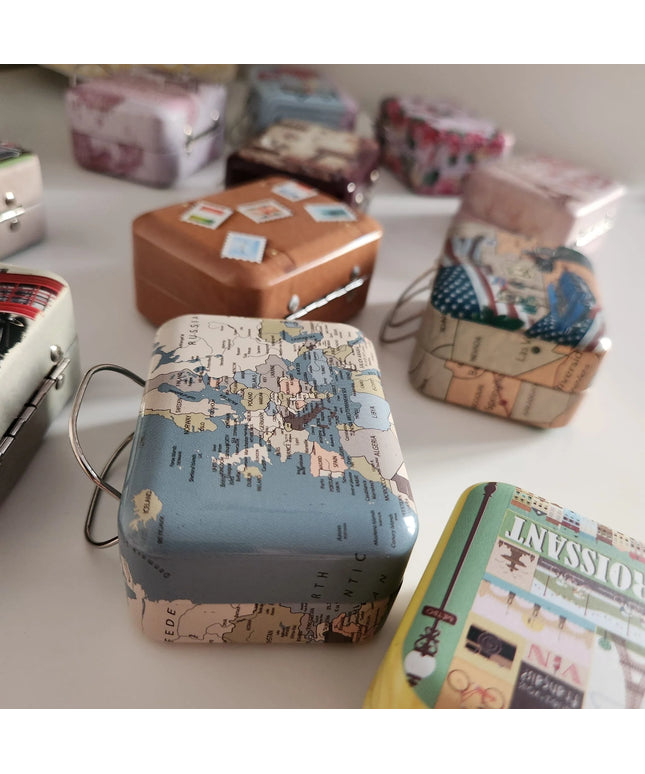 Mini Malas de Viagem Vintage | Coleção Azulejos com Selo