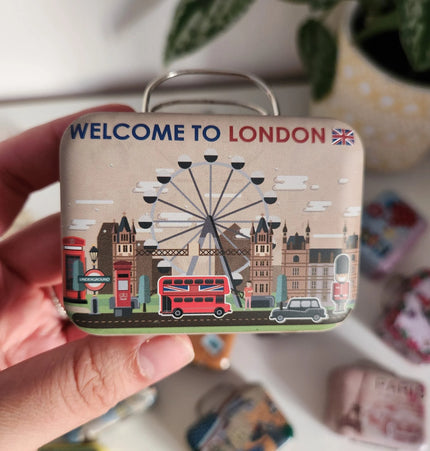 Mini Malas de Viagem Vintage | Coleção Azulejos com Selo