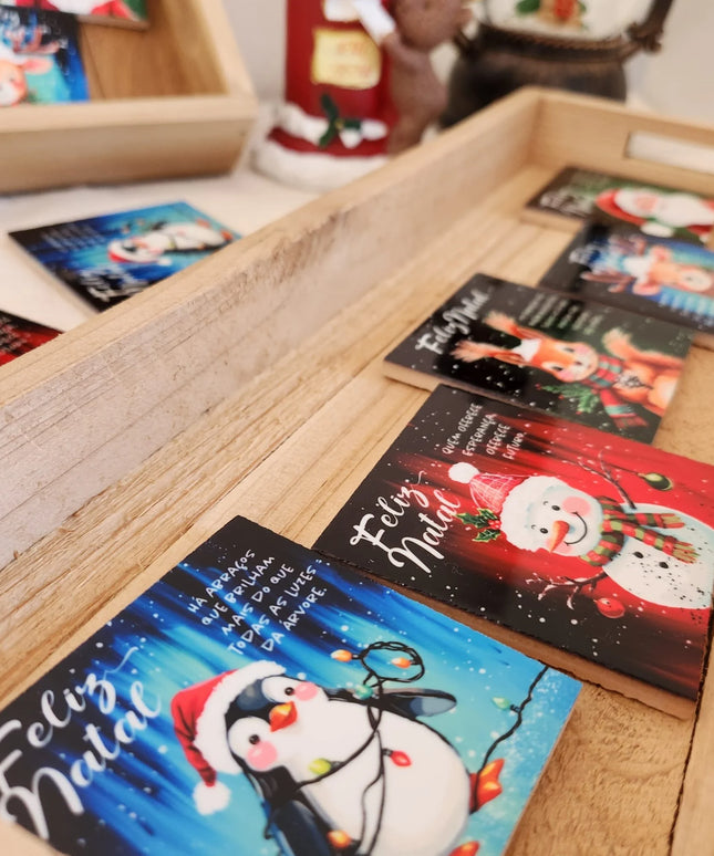 Azulejos de Natal Pintados à Mão - Íman 7x7