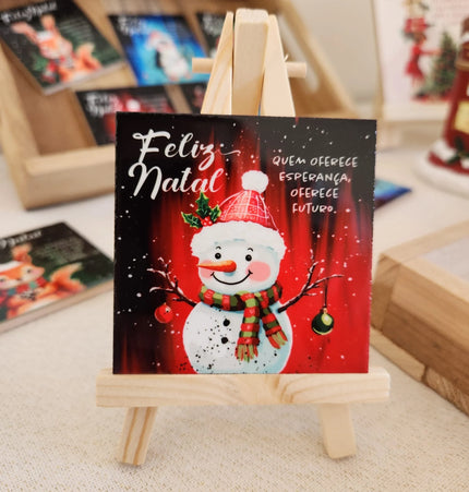 Azulejos de Natal Pintados à Mão - Íman 7x7