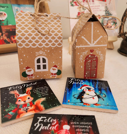 Azulejos de Natal Pintados à Mão - Íman 7x7