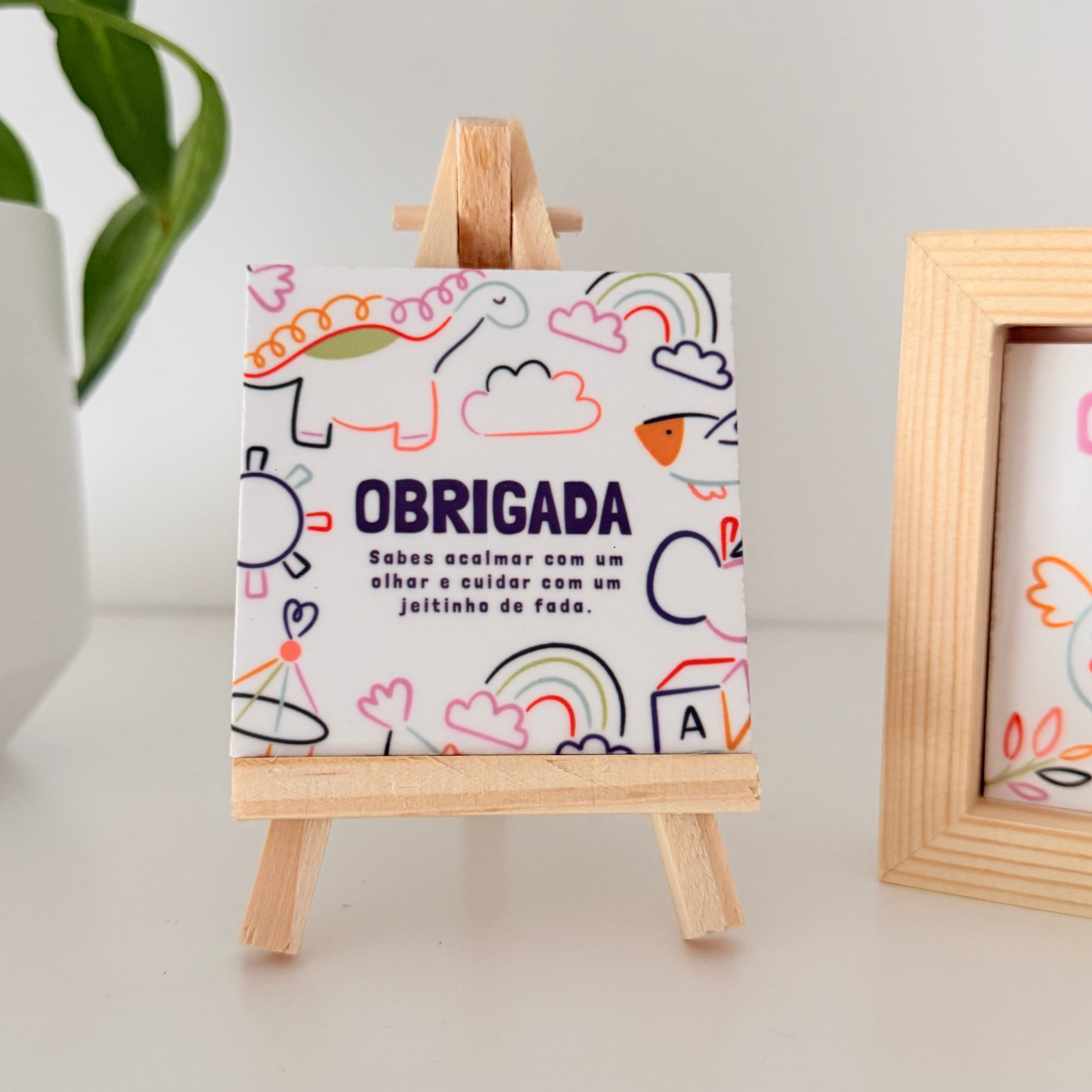 Azulejo personalizado para auxiliar de educação como presente especial
