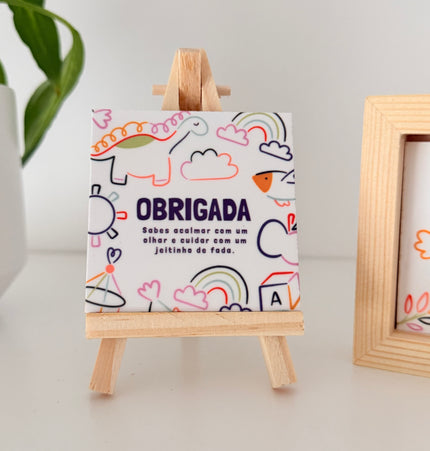Azulejo personalizado para auxiliar de educação como presente especial