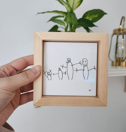 Azulejo personalizado com desenho de criança