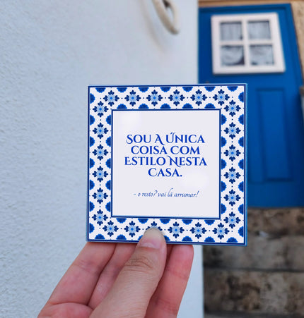 Azulejo decorativo com humor para cozinha