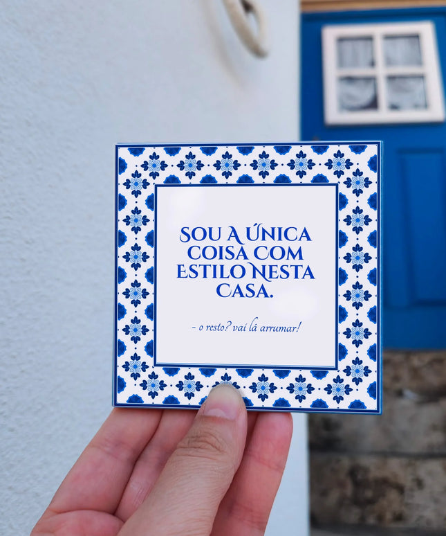 Azulejo decorativo com humor para cozinha