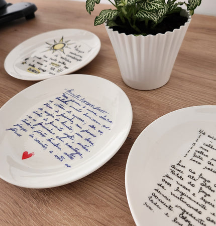 Pratos com Amor | Caligrafados