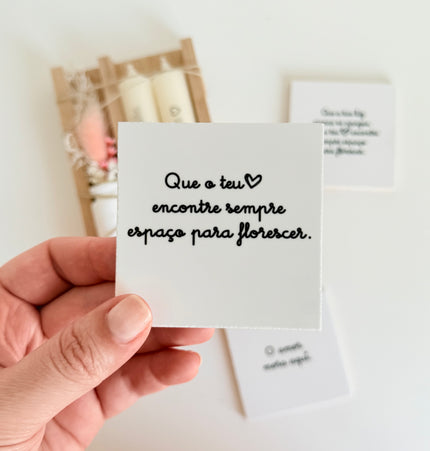 Presente personalizado com embalagem tipo gaveta